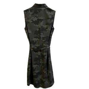 Eddie Bauer Women's Sleeveless Shirt Dress Green Camouflage XS
